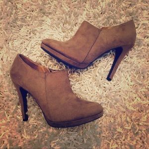 Suede booties